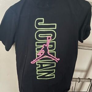 Jordan Tee with Neon Pink and Green Accents